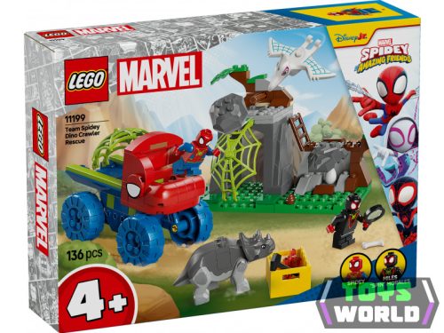 LEGO Super Heroes 11199 Pókcsapat: mentőakció a dinómarkolóval