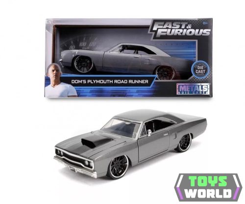 JADA - 1/24 - PLYMOUTH - DOM'S CHARGER ROAD RUNNER 1970 - FAST & FURIOUS III TOKYO DRIFT (2006) - PRIMER GREY