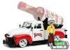 JADA - 1/24 - CHEVROLET - CHEVY PICK-UP TAPATIO 1953 WITH CHARRO FIGURE - WHITE RED