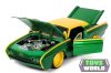 JADA - 1/24 - FORD USA - THUNDERBIRD WITH MARVEL LOKI 1963 - GREEN YELLOW