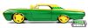 JADA - 1/24 - FORD USA - THUNDERBIRD WITH MARVEL LOKI 1963 - GREEN YELLOW