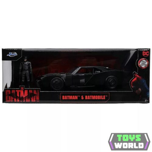 JADA - 1/24 - BATMAN - BATMOBILE WITH FIGURE 2022 - THE BATMAN MOVIE - MATT BLACK