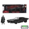 JADA - 1/24 - BATMAN - BATMOBILE WITH FIGURE 2022 - THE BATMAN MOVIE - MATT BLACK