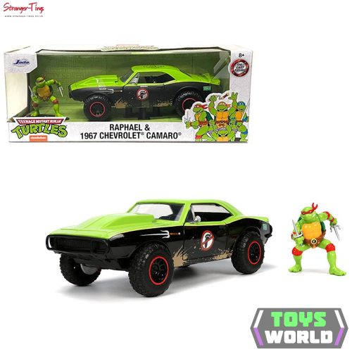 JADA - 1/24 - CHEVROLET - CAMARO 1967 - RAPHAEL NINJA TURTLES - TARTARUGHE NINJA - GREEN BLACK