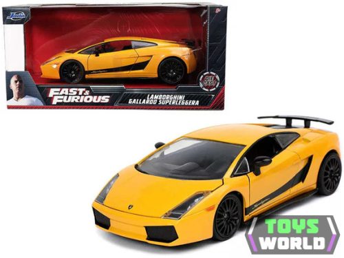 JADA - 1/24 - LAMBORGHINI - GALLARDO SUPERLEGGERA 2007 - FAST & FURIOUS - YELLOW