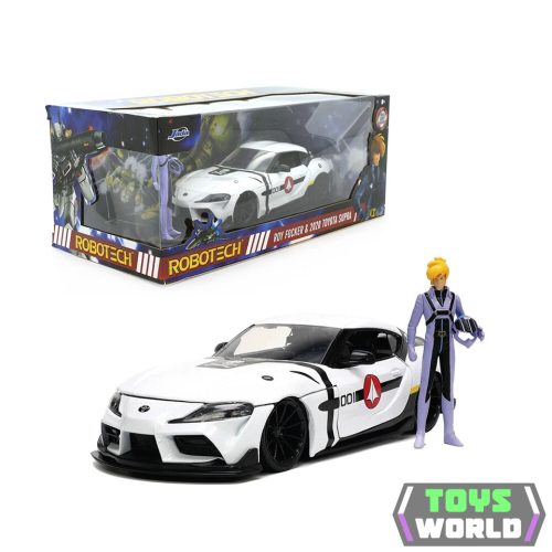 JADA - 1/24 - TOYOTA - SUPRA WITH RICK HUNTER FIGURE ROBOTECH 2020 - WHITE RED