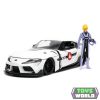 JADA - 1/24 - TOYOTA - SUPRA WITH RICK HUNTER FIGURE ROBOTECH 2020 - WHITE RED