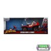 JADA - 1/24 - MAYERS MANX - BUGGY WITH SPIDERMAN FIGURE MARVEL 1964 - BLUE RED