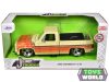 JADA - 1/24 - CHEVROLET - C-10 PICK-UP CUSTOM 1985 - CREAM BROWN ORANGE