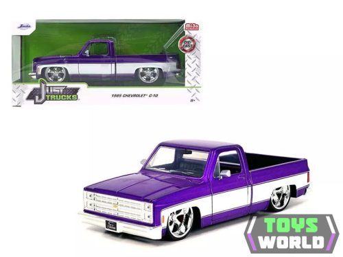 JADA - 1/24 - CHEVROLET - C-10 PICK-UP CUSTOM 1985 - PURPLE WHITE