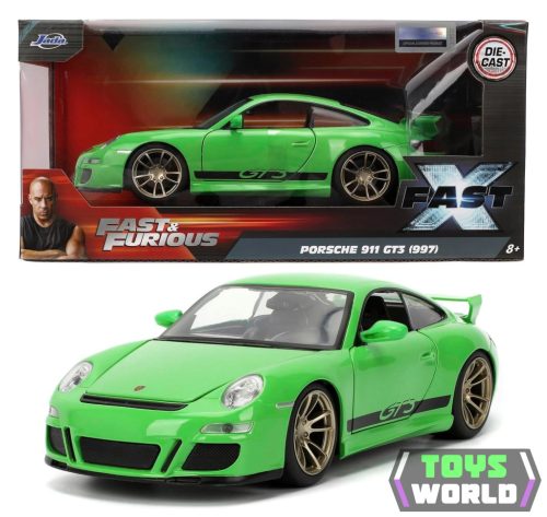 JADA - 1/24 - PORSCHE - 911 997 GT3 RS COUPE 2007 - FAST & FURIOUS - GREEN