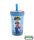 Super Mario felboríthatatlan csúszásgátlós műanyag pohár szívószállal - 370ML