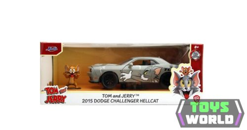 JADA - 1/24 - DODGE - CHALLENGER COUPE 2015 - TOM & JERRY - GREY