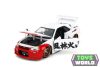 NISSAN - SKYLINE GT-R (R34) ADVAN 2002 WITH STREET FIGHTER RYU FIGURE - WHITE RED