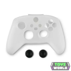   Spartan Gear - Controller Silicon Skin Cover and Thumb Grips White (XBX)