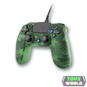   Spartan Gear - Hoplite 2 Vezetékes Kontroller Green Camo (PS4)