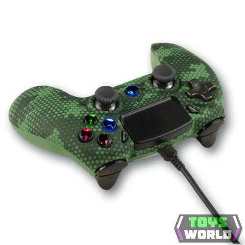 Spartan Gear - Hoplite 2 Vezetékes Kontroller Green Camo (PS4)