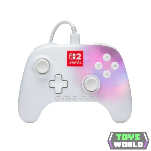 PowerA Advantage vezetékes kontroller Nintendo Switch 2 Lumectra - Fehér (NSW 2)