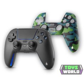   Spartan Gear - Sarissa vezeték nélküli kontroller - Fekete + Camo előlap (PS5)
