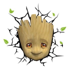 Marvel 3D LED lámpa Baby Groot Face 3D