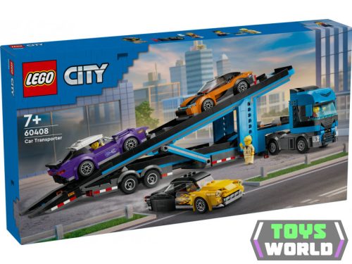 LEGO City 60408 Autószállító kamion sportautókkal