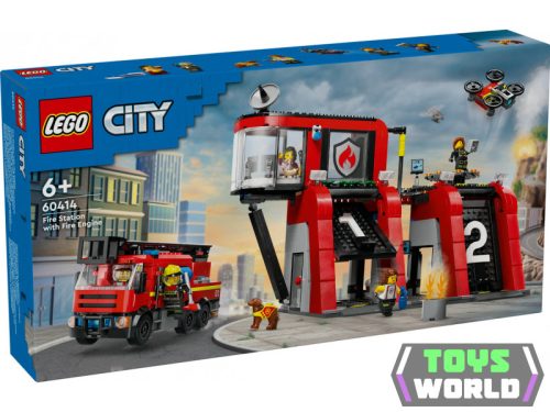 LEGO City 60414 Tűzoltóállomás és tűzoltóautó