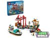 LEGO City 60422 Tengerparti kikötő teherszállító hajóval
