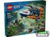 LEGO City 60437 Dzsungelkutató helikopter a bázison