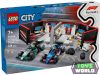 LEGO City 60444 F1®-es garázs, Mercedes-AMG és Alpine autók