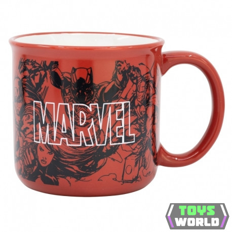 KERÁMIA REGGELIZŐ BÖGRE 415 ML AJÁNDÉKDOBOZBAN MARVEL MINTÁS
