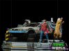 Bttf 2 delorean szobor  full dlx set 1/10 art st