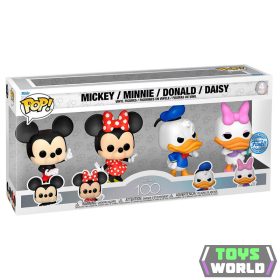   Funko Pop! 4-Pack: Disney 100th: Mickey / Minnie / Donald / Daisy figura
