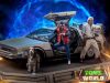 Bttf1 delorean szobor dlx 1/10 full set