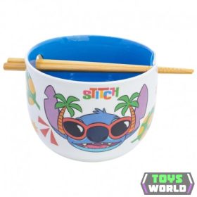 Stitch Ramen tál evőpálcikákkal - ajándékdobozban