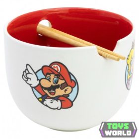 Super Mario Ramen tál evőpálcikákkal - ajándékdobozban