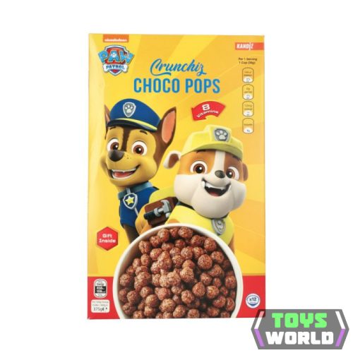 Paw Patrol Reggeliző gabona csokoládé golyó meglepetéssel - Choco Pops 375g