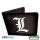 Death Note mintás pénztárca L symbol Vinyl