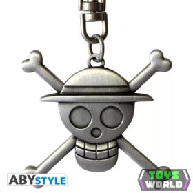 One Piece 3D kulcstartó Skull Luffy