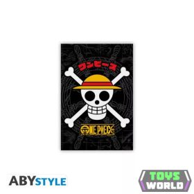 One Piece hűtőmágnes Strawhat Skull