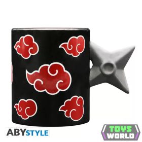 Naruto Shippuden 3D fogantyús bögre Shuriken Akatsuki