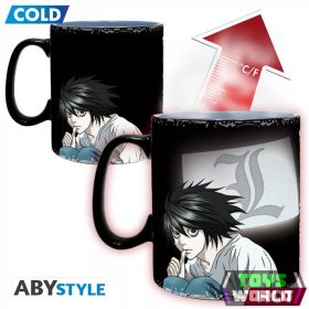 Death Note hőre változó bögre 460 ml Kira & L