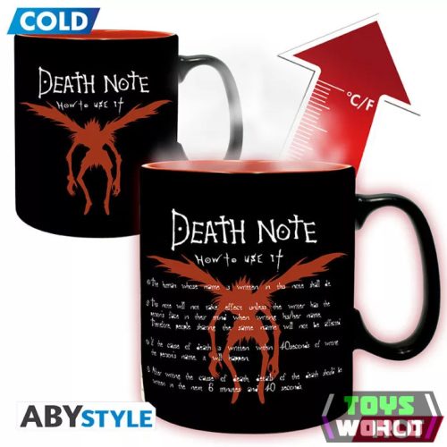 Death Note hőre változó bögre 460ml L & Light