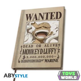 One Piece A5 Jegyzetfüzet Wanted Luffy Wano