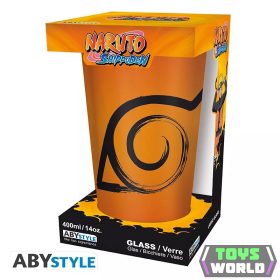 Naruto Shippuden nagy pohár 400ml Konoha & Seal
