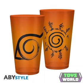 Naruto Shippuden nagy pohár 400ml Konoha & Seal
