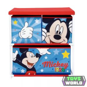   Disney Mickey Star játéktároló állvány 3 rekeszes 53x30x60 cm