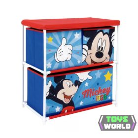   Disney Mickey Star játéktároló állvány 3 rekeszes 53x30x60 cm