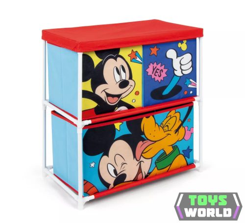 Disney Mickey, Pluto játéktároló állvány 3 rekeszes 53x30x60 cm