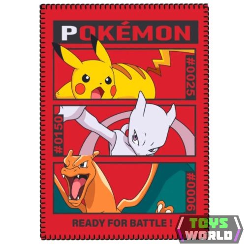 Pokémon Battle polár takaró 100x140 cm