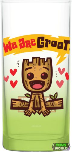 Baby Groot prémium üveg pohár - 290m
